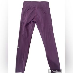 Women’s maroon Lululemon maroon leggings